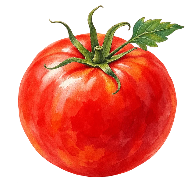旬のトマトのイラスト