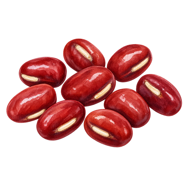 旬の小豆のイラスト