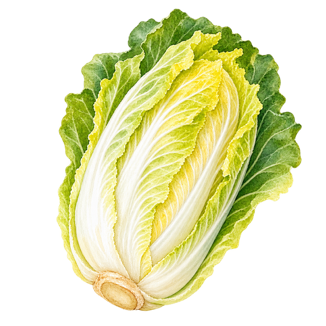 旬の白菜のイラスト